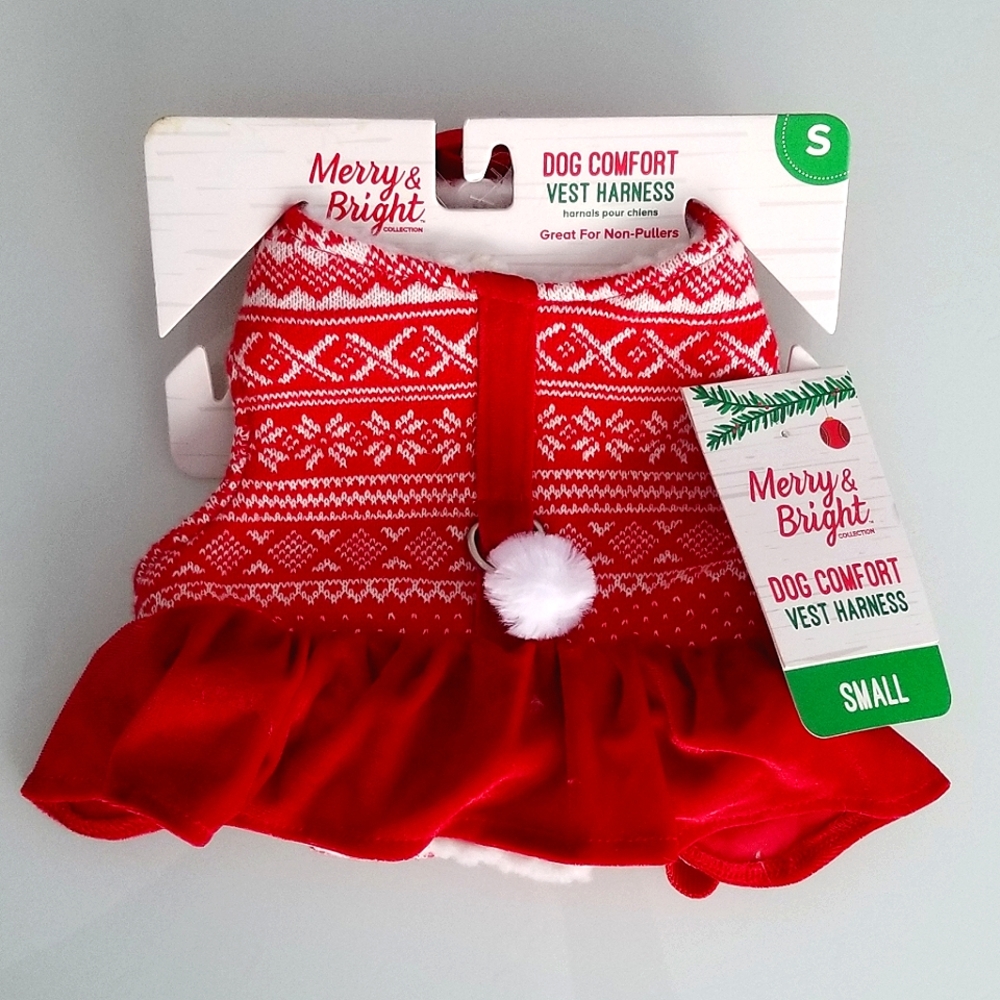 Small Christmas Dog Harness